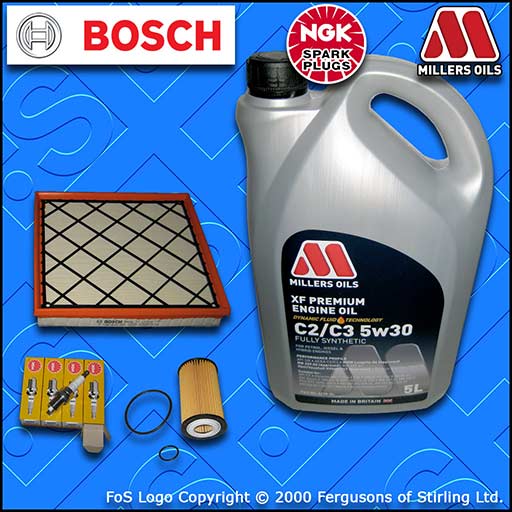 SERVICE KIT for OPEL VAUXHALL ASTRA J MK6 1.6 OIL AIR FILTERS PLUGS +OIL (09-15)