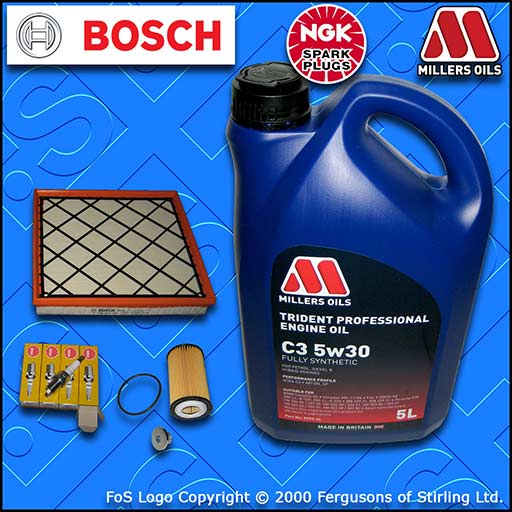 SERVICE KIT for OPEL VAUXHALL ASTRA J MK6 1.6 OIL AIR FILTERS PLUGS +OIL (09-15)