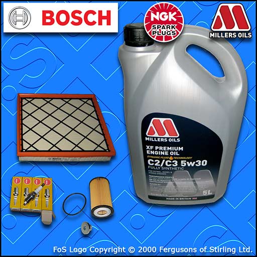 SERVICE KIT for OPEL VAUXHALL ASTRA J MK6 1.6 OIL AIR FILTERS PLUGS +OIL (09-15)