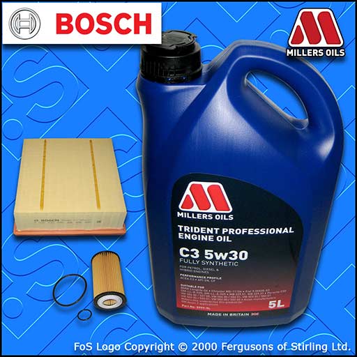 SERVICE KIT OPEL VAUXHALL CORSA E MK4 1.2 1.4 1.6 OIL AIR FILTER+OIL (2014-2019)