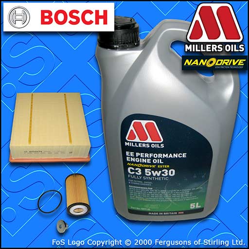 SERVICE KIT OPEL VAUXHALL CORSA E MK4 1.2 1.4 1.6 OIL AIR FILTER+OIL (2014-2019)