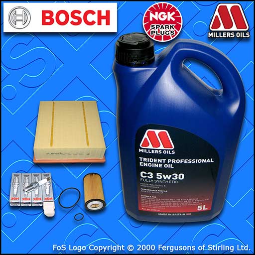 SERVICE KIT for OPEL VAUXHALL CORSA E MK4 1.2 1.4 OIL AIR FILTER PLUGS+OIL 14-21