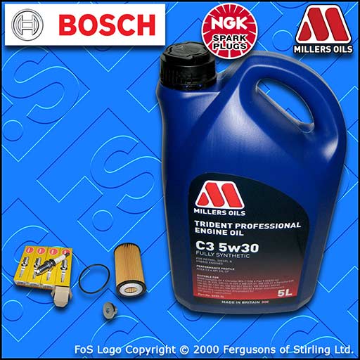 SERVICE KIT OPEL VAUXHALL ZAFIRA B MK2 1.6 16V Z16XER OIL FILTER PLUGS +5L OIL