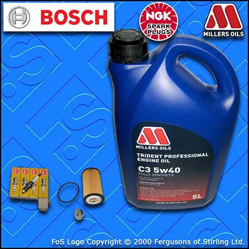 SERVICE KIT OPEL VAUXHALL ZAFIRA B MK2 1.8 16V A18XER OIL FILTER PLUGS +5L OIL