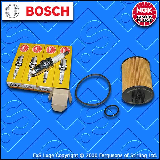 SERVICE KIT for VAUXHALL ASTRA H MK5 1.4 (->19MA9234) OIL FILTER NGK PLUGS