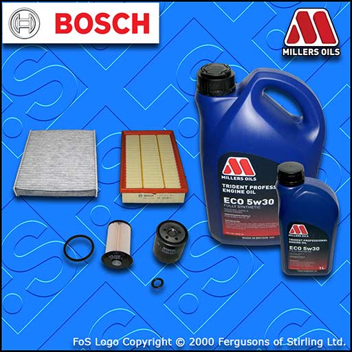 SERVICE KIT for FORD FOCUS MK2 1.8 TDCI OIL AIR FUEL CABIN FILTER +OIL 2005-2007