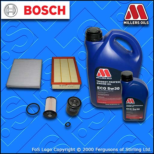 SERVICE KIT FORD FOCUS C-MAX 1.8 TDCI OIL AIR FUEL CABIN FILTER +OIL (2005-2007)