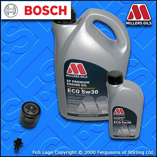 Service kit for Ford C-Max 1.6 - oil filter, Millers Oils XF Premium ECO  5w30 engine oil. - FoS Autoparts