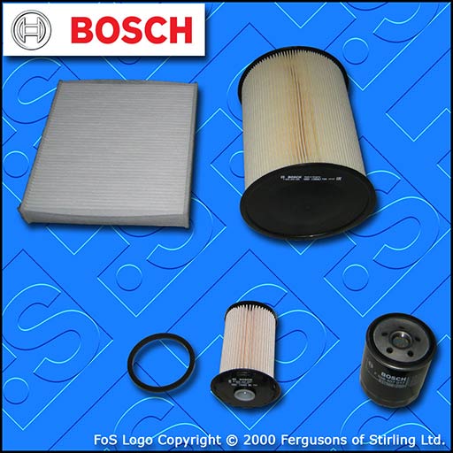 SERVICE KIT for FORD C-MAX 1.8 TDCI BOSCH OIL AIR FUEL CABIN FILTERS (2007-2010)