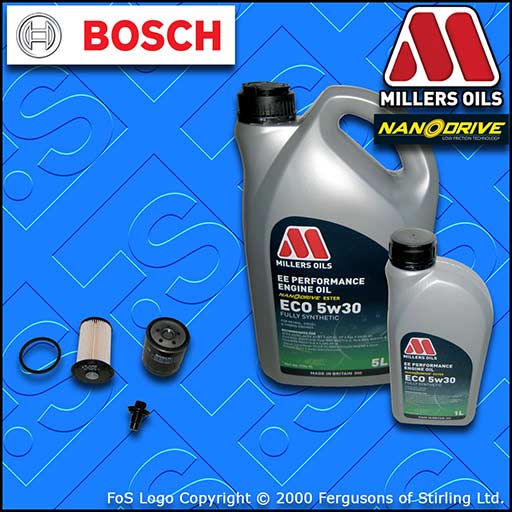SERVICE KIT for FORD S-MAX 1.8 TDCI OIL FUEL FILTER +5w30 EE OIL (2007-2010)