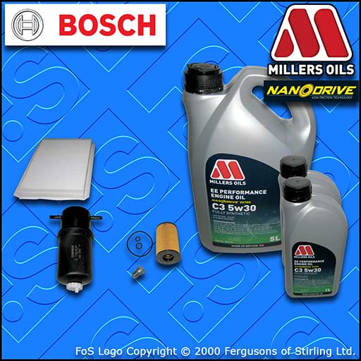 SERVICE KIT for VW CRAFTER (2E/2F) 2.0 TDI OIL FUEL CABIN FILTER +LL OIL (11-16)