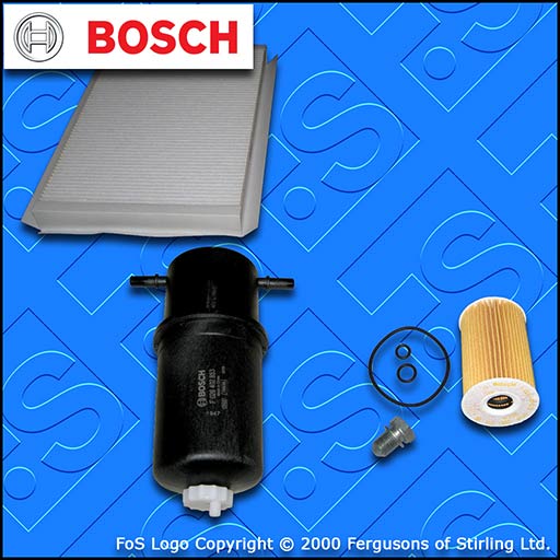 SERVICE KIT for VW CRAFTER (2E/2F) 2.0 TDI BOSCH OIL FUEL CABIN FILTER 2011-2016