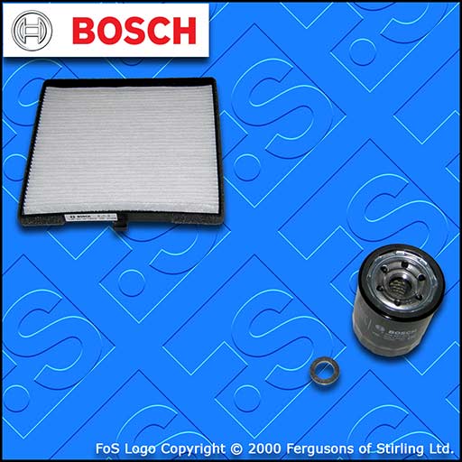 SERVICE KIT for HYUNDAI i10 1.2 BOSCH OIL CABIN FILTERS (2008-2013)
