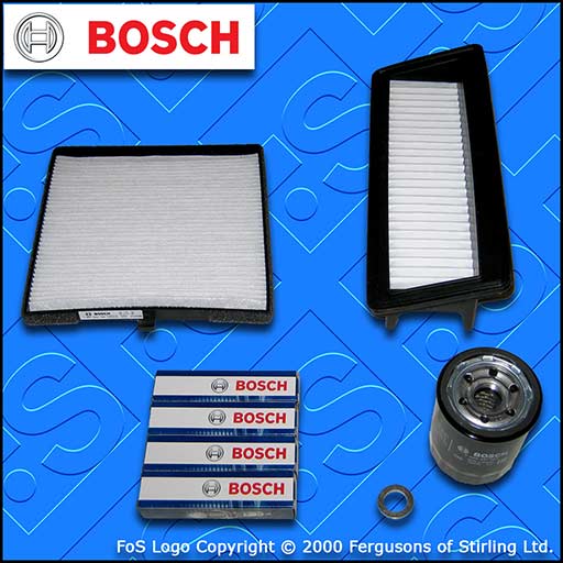 SERVICE KIT for HYUNDAI i10 1.2 OIL AIR CABIN FILTERS SPARK PLUGS (2008-2013)