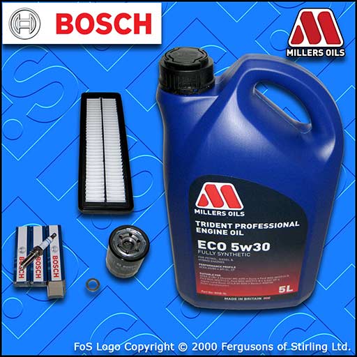 SERVICE KIT for HYUNDAI i10 1.0 OIL AIR FILTERS SPARK PLUGS +OIL (2013-2021)