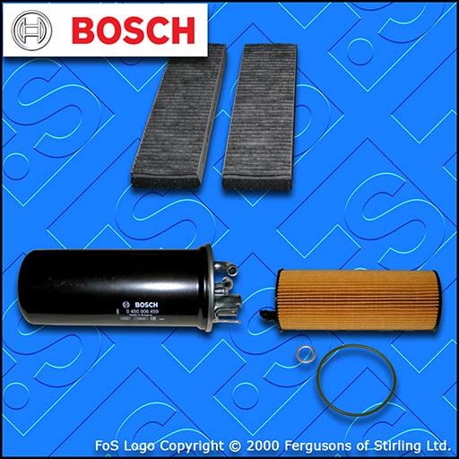 SERVICE KIT for AUDI A6 (C6) 2.7 TDI BOSCH OIL FUEL CABIN FILTERS (2008-2011)