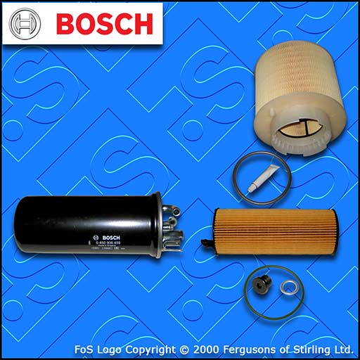 SERVICE KIT for AUDI A6 (C6) 3.0 TDI BOSCH OIL AIR FUEL FILTERS (2007-2011)