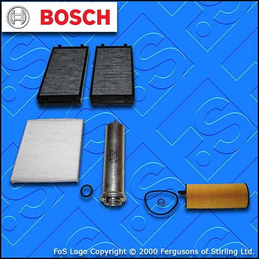 SERVICE KIT for BMW X5 (F15) M50D BOSCH OIL FUEL CABIN FILTERS (2013-2018)