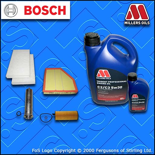 SERVICE KIT BMW 5 SERIES 520D E60 E61 N47 OIL AIR FUEL CABIN FILTER +OIL (06-10)