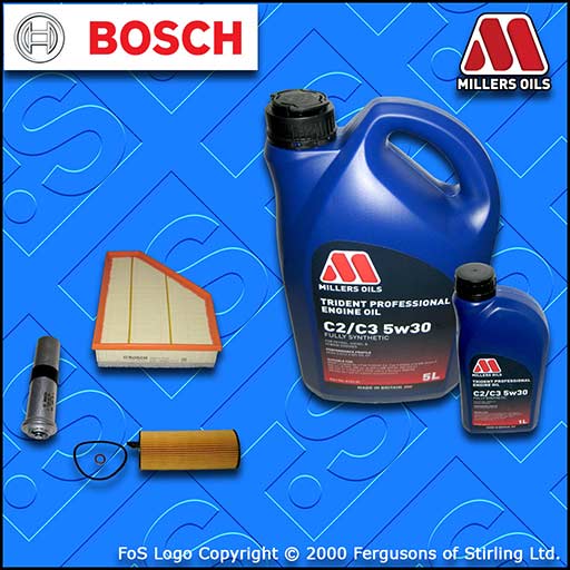 SERVICE KIT BMW 3 SERIES E90 E91 E92 N47 318D OIL AIR FUEL FILTER +OIL 2010 ONLY