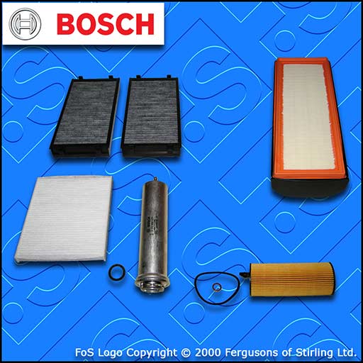 SERVICE KIT for BMW X5 (F15) M50D BOSCH OIL AIR FUEL CABIN FILTERS (2013-2018)
