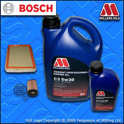 SERVICE KIT for VAUXHALL ZAFIRA MK2 1.7 CDTI OIL AIR FILTERS +C3 OIL (2008-2011)