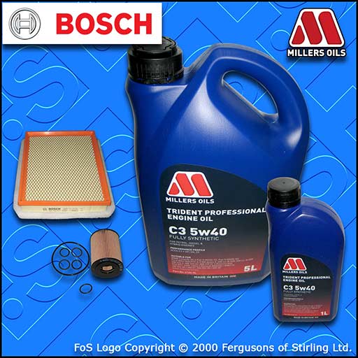 SERVICE KIT for VAUXHALL ZAFIRA MK2 1.7 CDTI OIL AIR FILTERS +C3 OIL (2008-2011)