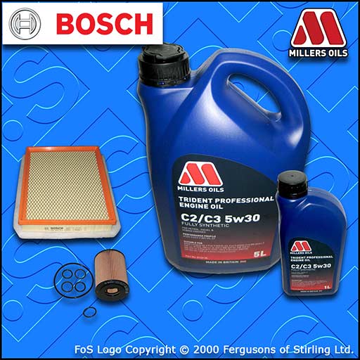 SERVICE KIT for VAUXHALL ZAFIRA MK2 1.7 CDTI OIL AIR FILTERS +C3 OIL (2008-2011)