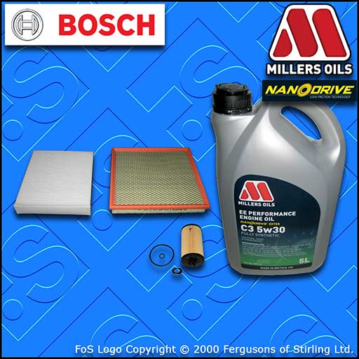 SERVICE KIT OPEL VAUXHALL ASTRA J MK6 1.6 CDTI OIL AIR CABIN FILTER +OIL (13-16)