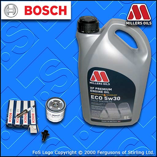 SERVICE KIT FORD FOCUS MK3 1.5 ECOBOOST OIL FILTER PLUGS +5w30 ECO OIL 2014-2018