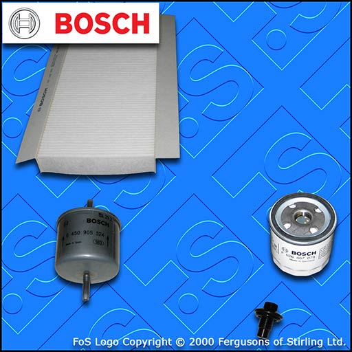 SERVICE KIT for FORD PUMA 1.4 BOSCH OIL FUEL CABIN FILTERS (1997-2000)