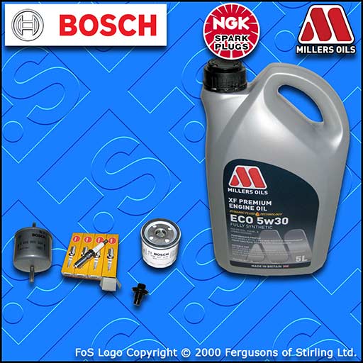 SERVICE KIT for FORD PUMA 1.4 OIL FUEL FILTERS PLUGS +XF ECO (1997-2000)