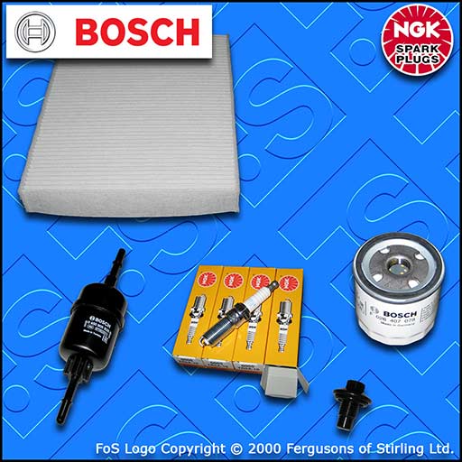 SERVICE KIT for FORD FUSION 1.6 16V OIL FUEL CABIN FILTER PLUGS (2002-2012)