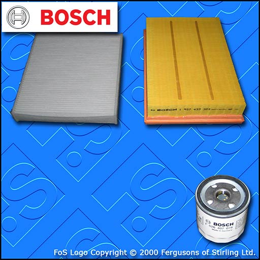 SERVICE KIT for FORD FOCUS MK2 1.6 16V BOSCH OIL AIR CABIN FILTERS (2004-2007)