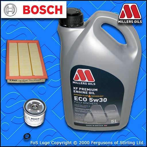 SERVICE KIT for FORD FIESTA MK4 1.25 16V OIL AIR FILTERS +OIL (1995-1999)