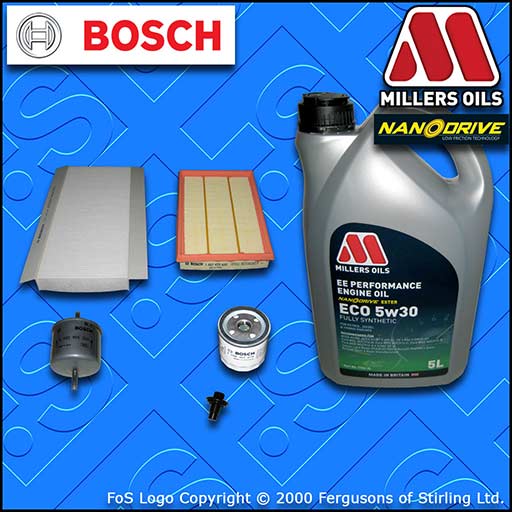 SERVICE KIT for FORD PUMA 1.4 OIL AIR FUEL CABIN FILTERS +EE OIL (1997-2000)