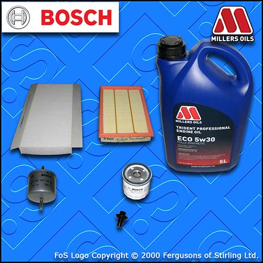 SERVICE KIT for FORD PUMA 1.4 OIL AIR FUEL CABIN FILTERS +LL OIL (1997-2000)