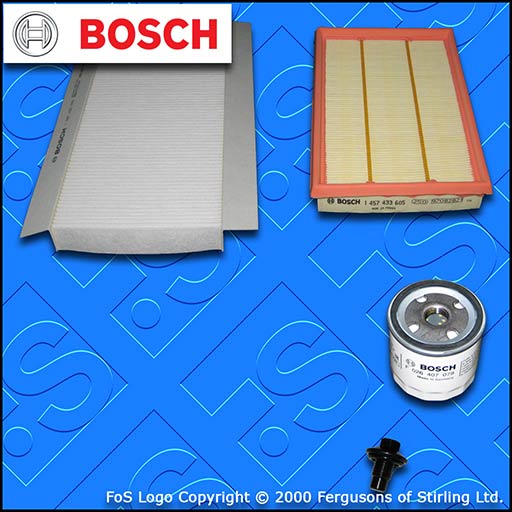 SERVICE KIT for FORD PUMA 1.4 BOSCH OIL AIR CABIN FILTERS (1997-2000)