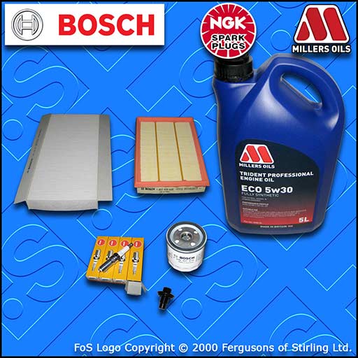 SERVICE KIT for FORD PUMA 1.4 OIL AIR CABIN FILTERS PLUGS +LL OIL (1997-2000)