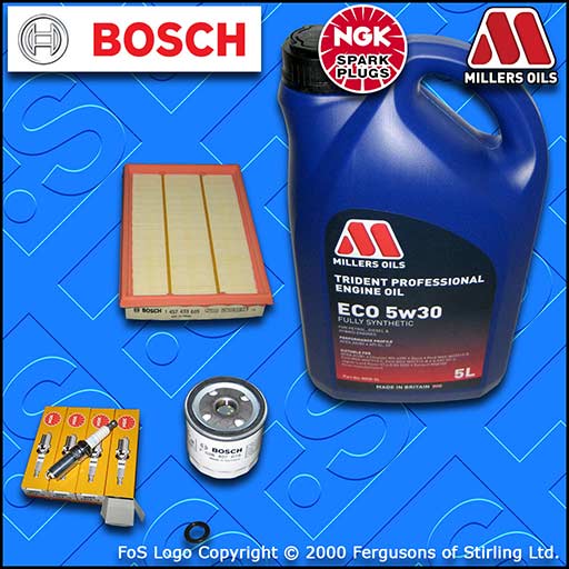 SERVICE KIT for FORD FIESTA MK4 1.25 16V OIL AIR FILTERS PLUGS +OIL (1995-1999)