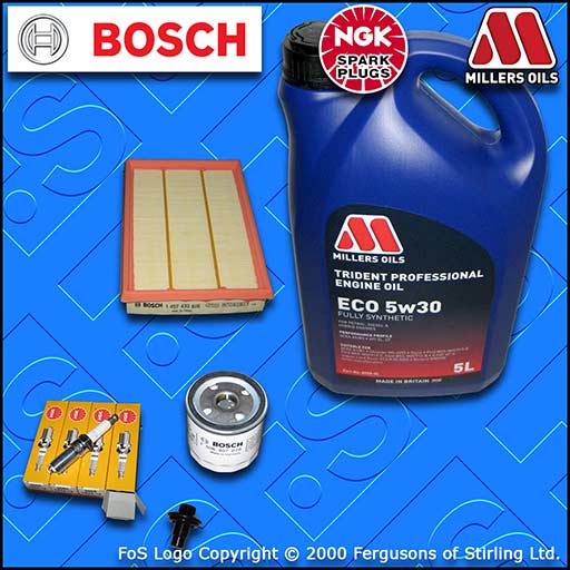 SERVICE KIT for FORD PUMA 1.4 OIL AIR FILTERS PLUGS +LL OIL (1997-2000)