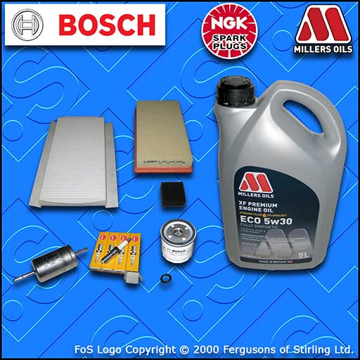 SERVICE KIT for FORD FOCUS MK1 1.4 PETROL OIL AIR FUEL CABIN FILTERS PLUGS +OIL