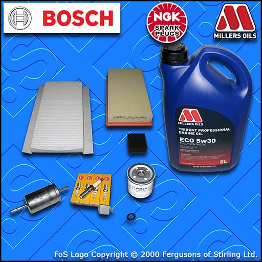 SERVICE KIT for FORD FOCUS MK1 1.4 PETROL OIL AIR FUEL CABIN FILTERS PLUGS +OIL