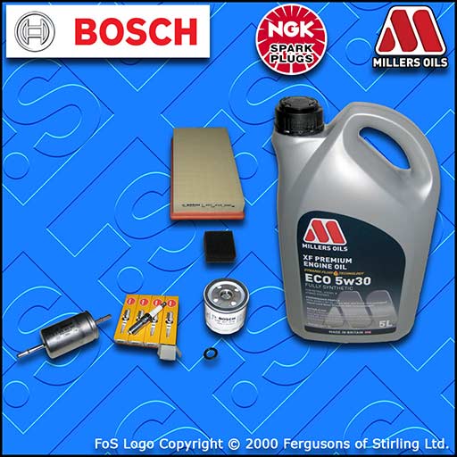 SERVICE KIT for FORD FOCUS MK1 1.4 PETROL OIL AIR FUEL FILTER PLUGS +OIL (98-04)