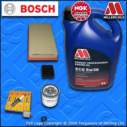 SERVICE KIT for FORD FOCUS MK1 1.4 PETROL OIL AIR FILTERS PLUGS +OIL (1998-2002)