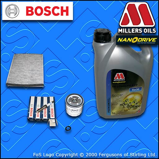 SERVICE KIT FORD FOCUS MK3 1.5 ECOBOOST OIL CABIN FILTER PLUGS +5w30 OIL (14-18)