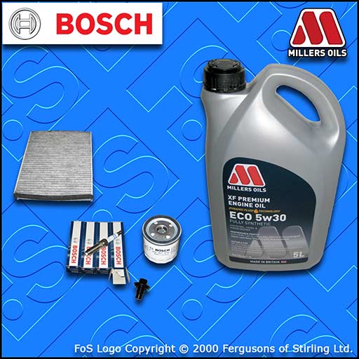 SERVICE KIT FORD FOCUS MK3 1.5 ECOBOOST OIL CABIN FILTER PLUGS +5w30 OIL (14-18)