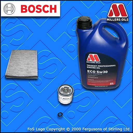 SERVICE KIT for FORD FOCUS MK3 1.6 ECOBOOST OIL CABIN FILTER +5w30 OIL 2010-2015