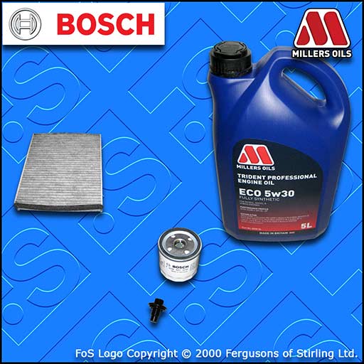 SERVICE KIT for FORD FOCUS MK3 1.6 ECOBOOST OIL CABIN FILTER +5w30 OIL 2010-2015