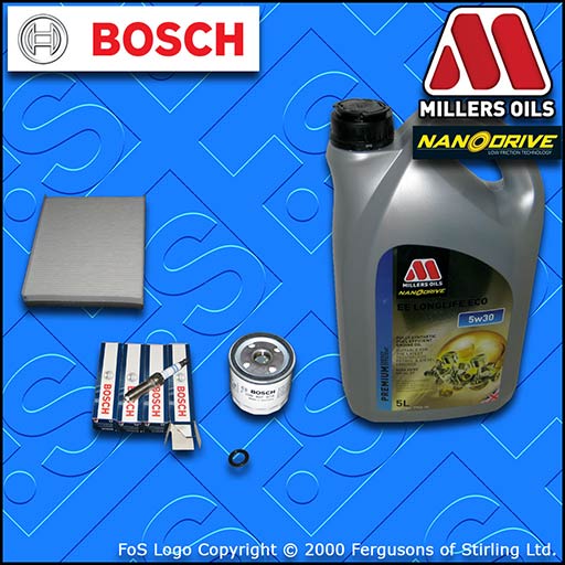 SERVICE KIT FORD FOCUS MK3 1.5 ECOBOOST OIL CABIN FILTER PLUGS +5w30 OIL (14-18)